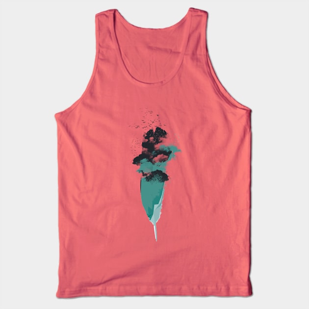 feather Tank Top by DimDom